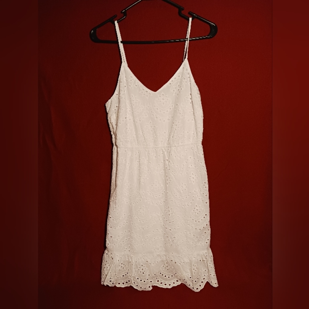 Japaa White Knee-length Sundress Medium